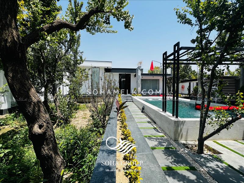 1000 متر باغ ویلا با معماری مدرن و زیبا در کردزار شهریار