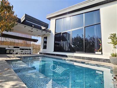 1500 متر باغ ویلای زیبا ، 300 متر ویلای مدرن 3 خواب ، انشعابات سه کنتور نصب ، استخر 4 فصل ، آلاچیق ، فضاسازی عالی ، سند 6 دانگ ، پایان کار شهرداری ، نامه از جهاد کشاورزی واقع در منطقه باغدشت